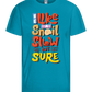 Slow but Sure Design - Basic kids t-shirt_TURQUOISE_front