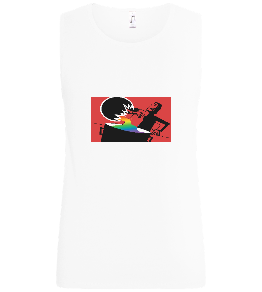 Chemical X Design - Basic men's tank top_WHITE_front