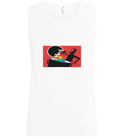 Chemical X Design - Basic men's tank top_WHITE_front