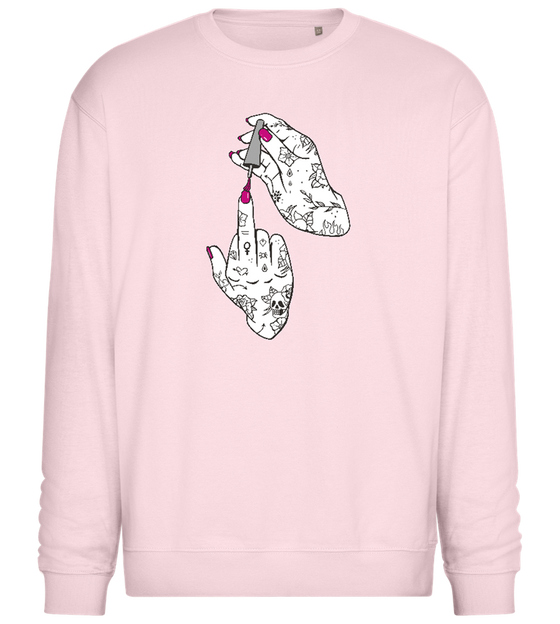 Polished with Attitude Design - Comfort Essential Unisex Sweater_LIGHT PEACH ROSE_front