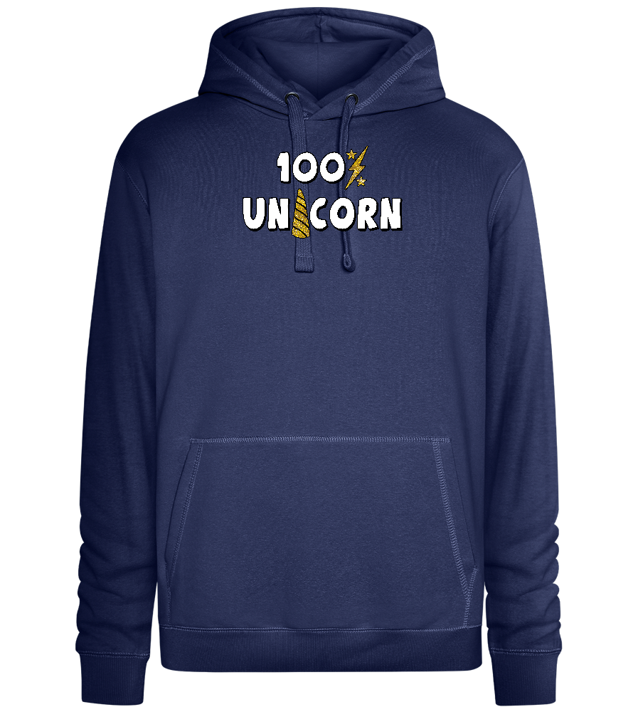 100 Percent Unicorn Design - Premium unisex hoodie_DENIM CHINA_front