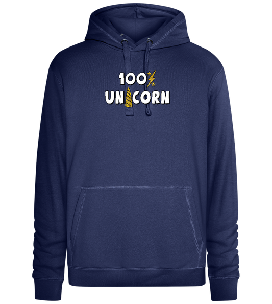 100 Percent Unicorn Design - Premium unisex hoodie_DENIM CHINA_front