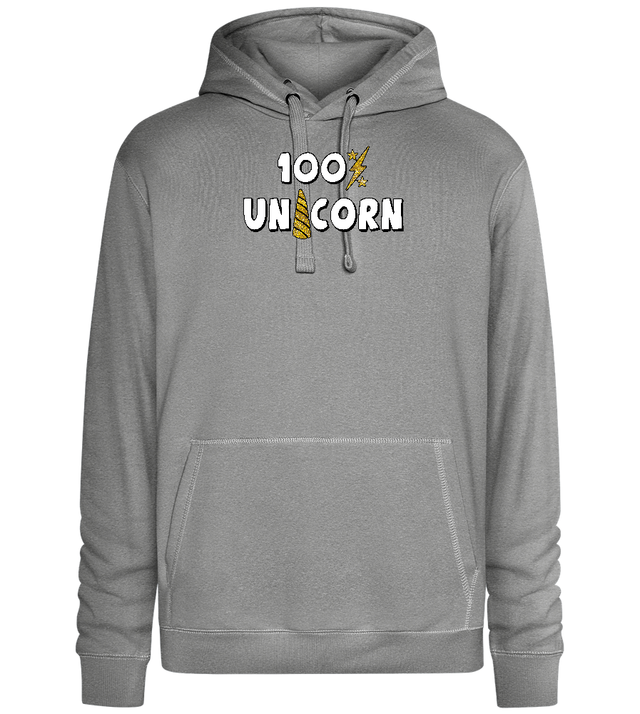 100 Percent Unicorn Design - Premium unisex hoodie_ORION GREY II_front