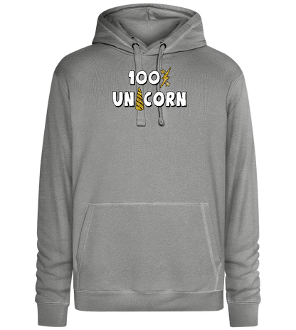 100 Percent Unicorn Design - Premium unisex hoodie_ORION GREY II_front