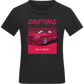 Drifting Not A Crime Design - Comfort kids fitted t-shirt_DEEP BLACK_front