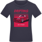 Drifting Not A Crime Design - Comfort kids fitted t-shirt_FRENCH NAVY_front