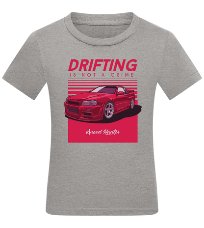 Drifting Not A Crime Design - Comfort kids fitted t-shirt_ORION GREY_front
