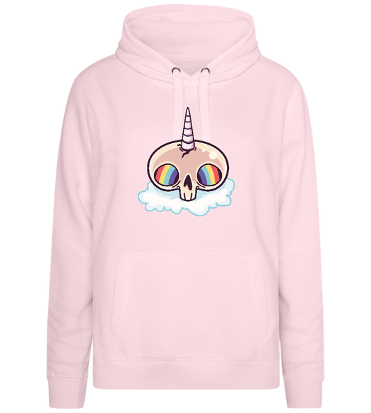 Unicorn Rainbow Design - Premium women's hoodie_LIGHT PEACH ROSE_front