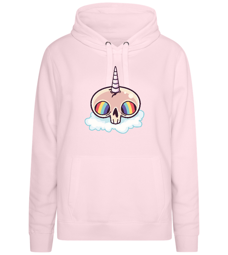 Unicorn Rainbow Design - Premium women's hoodie_LIGHT PEACH ROSE_front