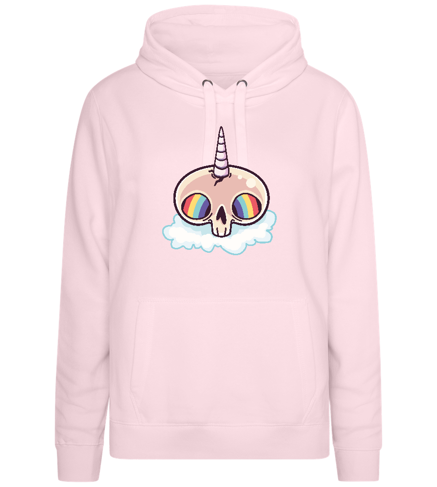 Unicorn Rainbow Design - Premium women's hoodie_LIGHT PEACH ROSE_front