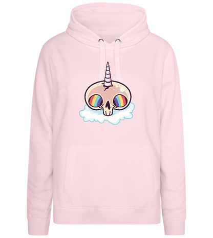 Unicorn Rainbow Design - Premium women's hoodie_LIGHT PEACH ROSE_front