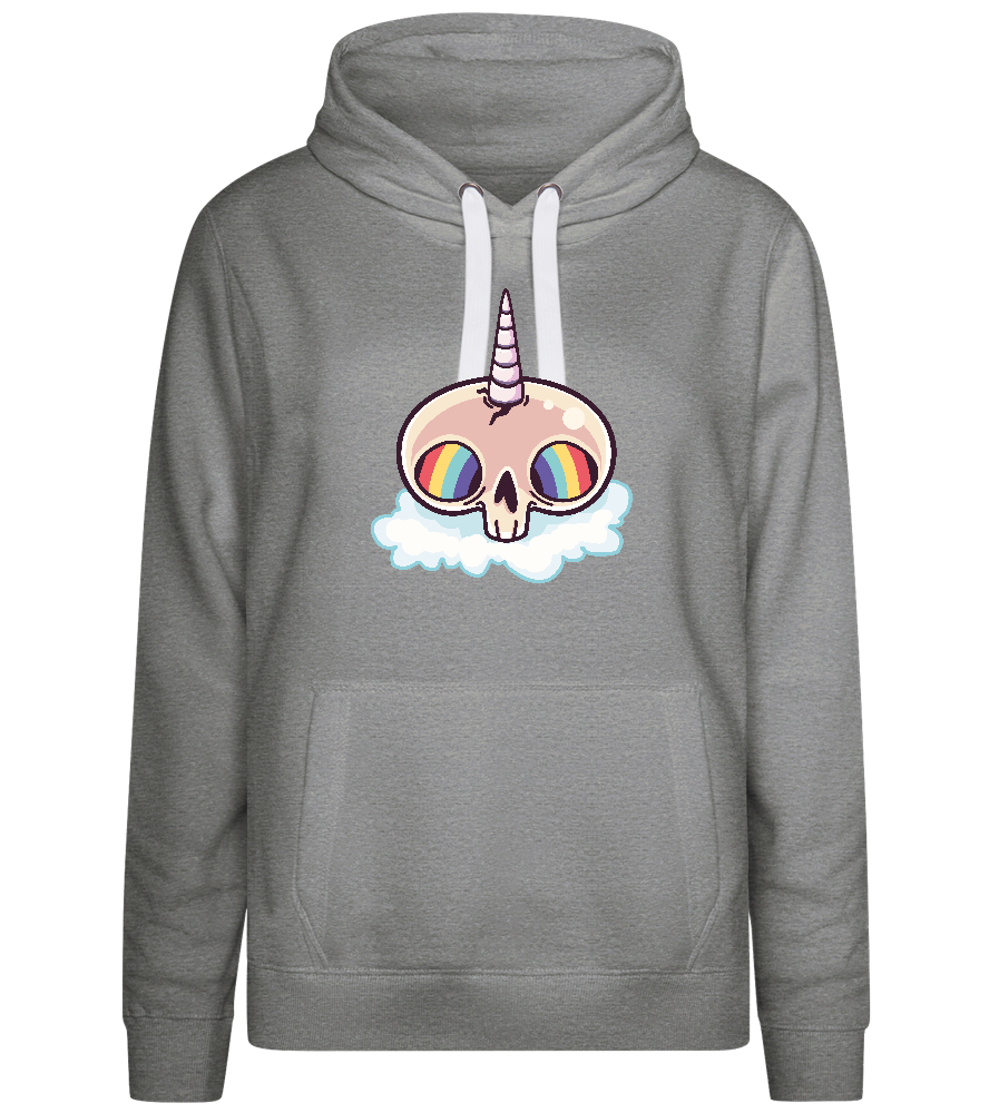 Unicorn Rainbow Design - Premium women's hoodie_ORION GREY II_front