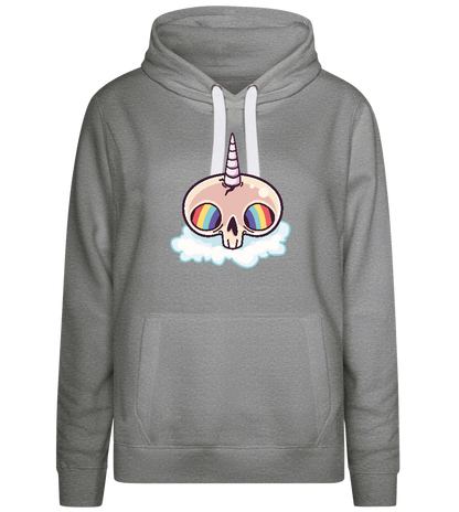 Unicorn Rainbow Design - Premium women's hoodie_ORION GREY II_front