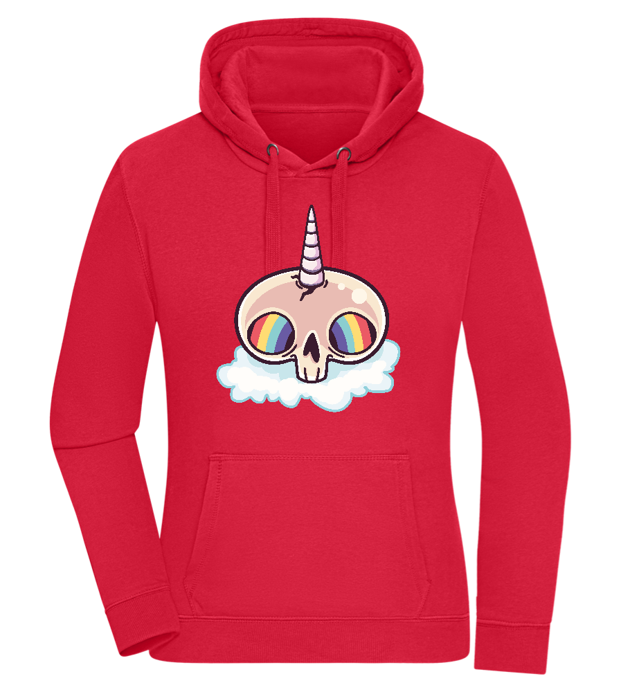 Unicorn Rainbow Design - Premium women's hoodie_RED_front