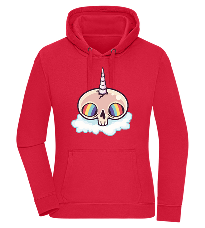 Unicorn Rainbow Design - Premium women's hoodie_RED_front