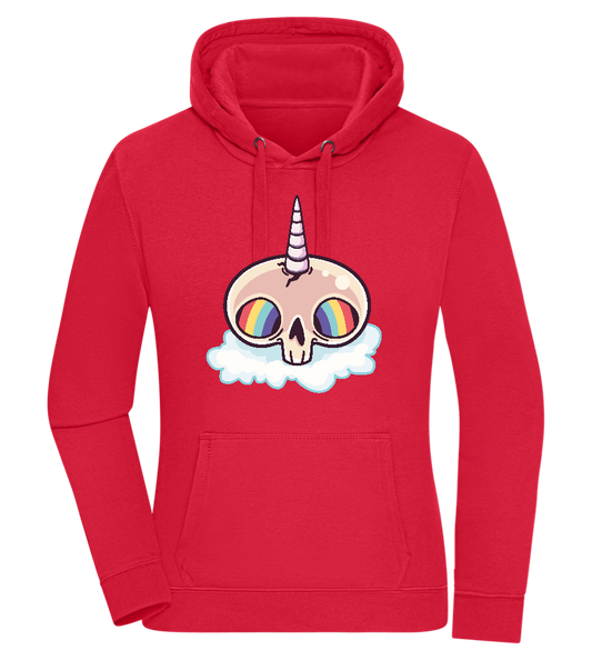 Unicorn Rainbow Design - Premium women's hoodie_RED_front