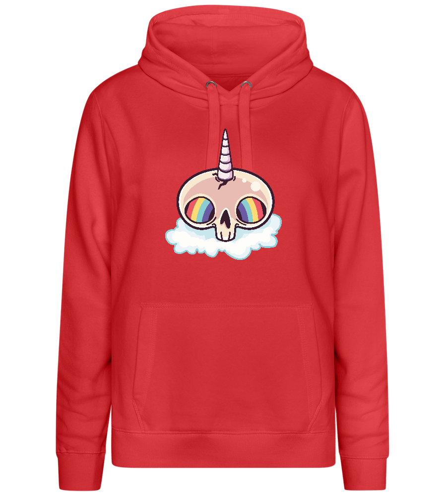 Unicorn Rainbow Design - Premium women's hoodie_RED_front