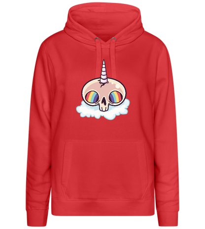 Unicorn Rainbow Design - Premium women's hoodie_RED_front