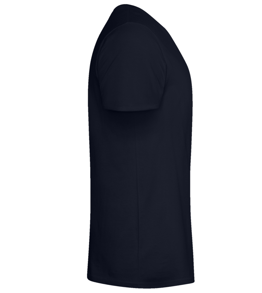 Rainbow Skull Design - Basic men's fitted t-shirt_FRENCH NAVY_right