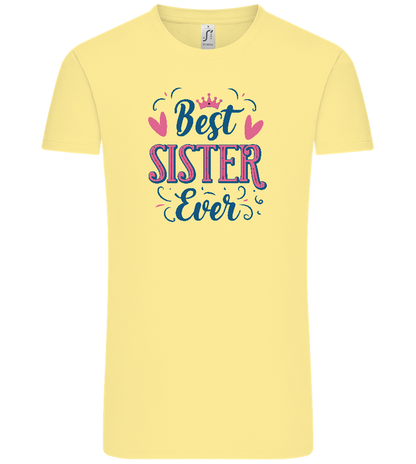Best Sister Ever Design - Comfort Unisex T-Shirt_AMARELO CLARO_front