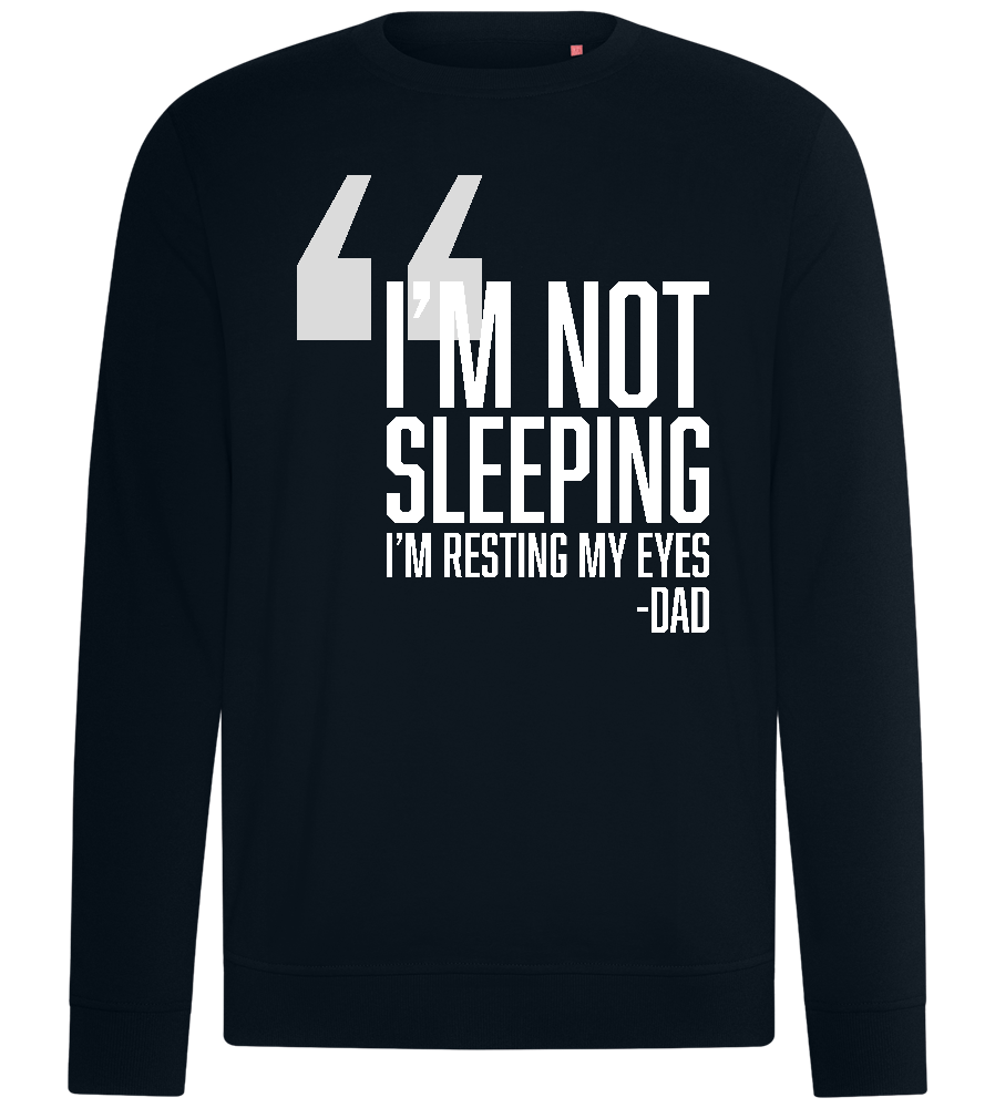 Resting My Eyes Design - Comfort unisex sweater_BLACK_front