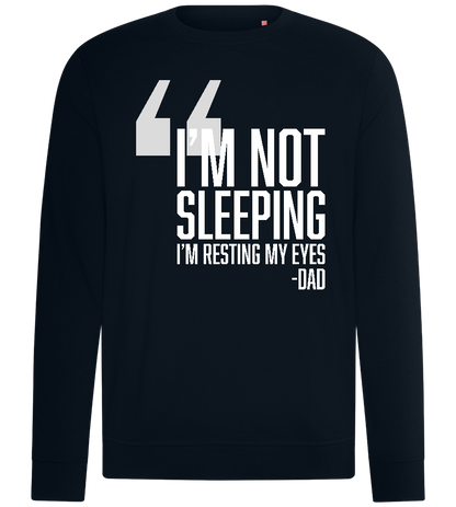 Resting My Eyes Design - Comfort unisex sweater_BLACK_front