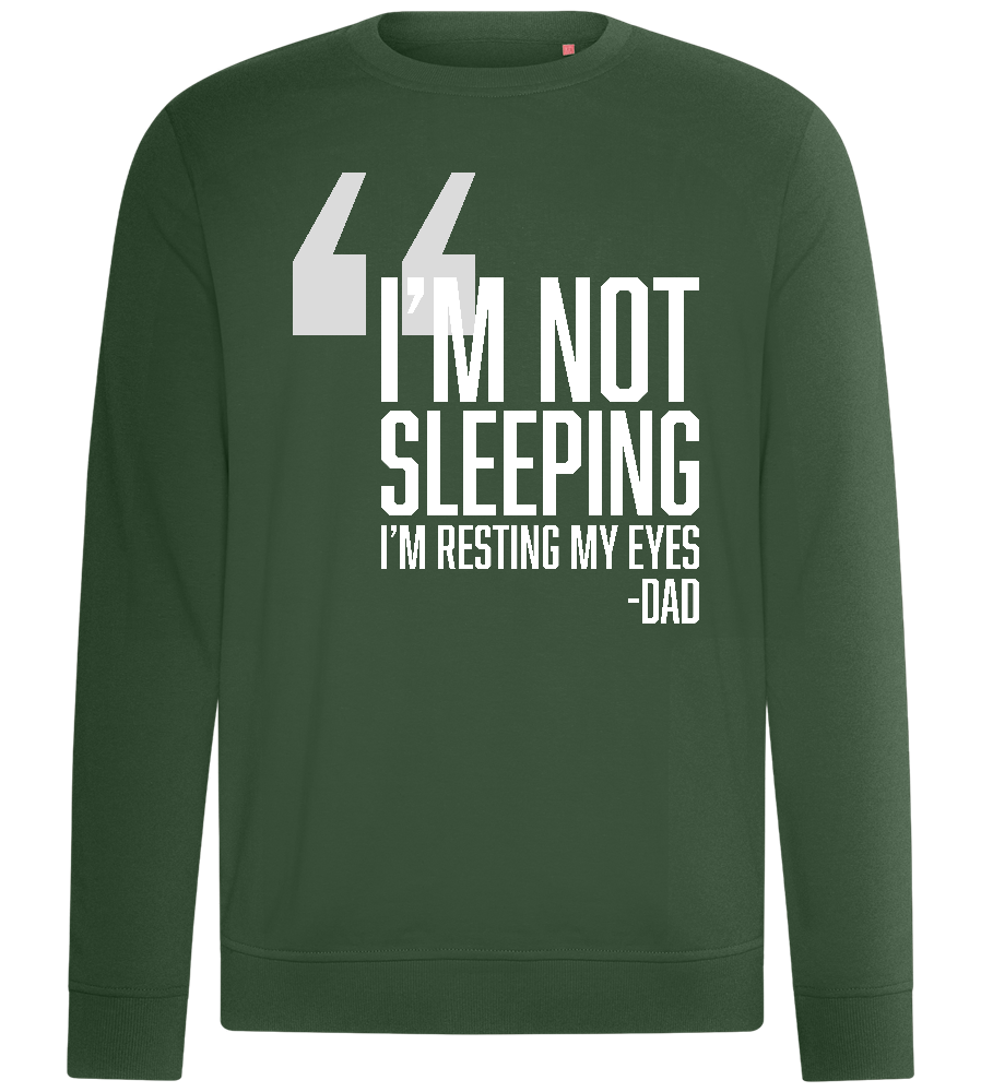 Resting My Eyes Design - Comfort unisex sweater_GREEN BOTTLE_front