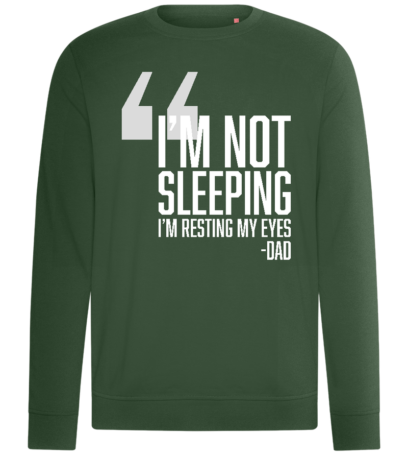 Resting My Eyes Design - Comfort unisex sweater_GREEN BOTTLE_front