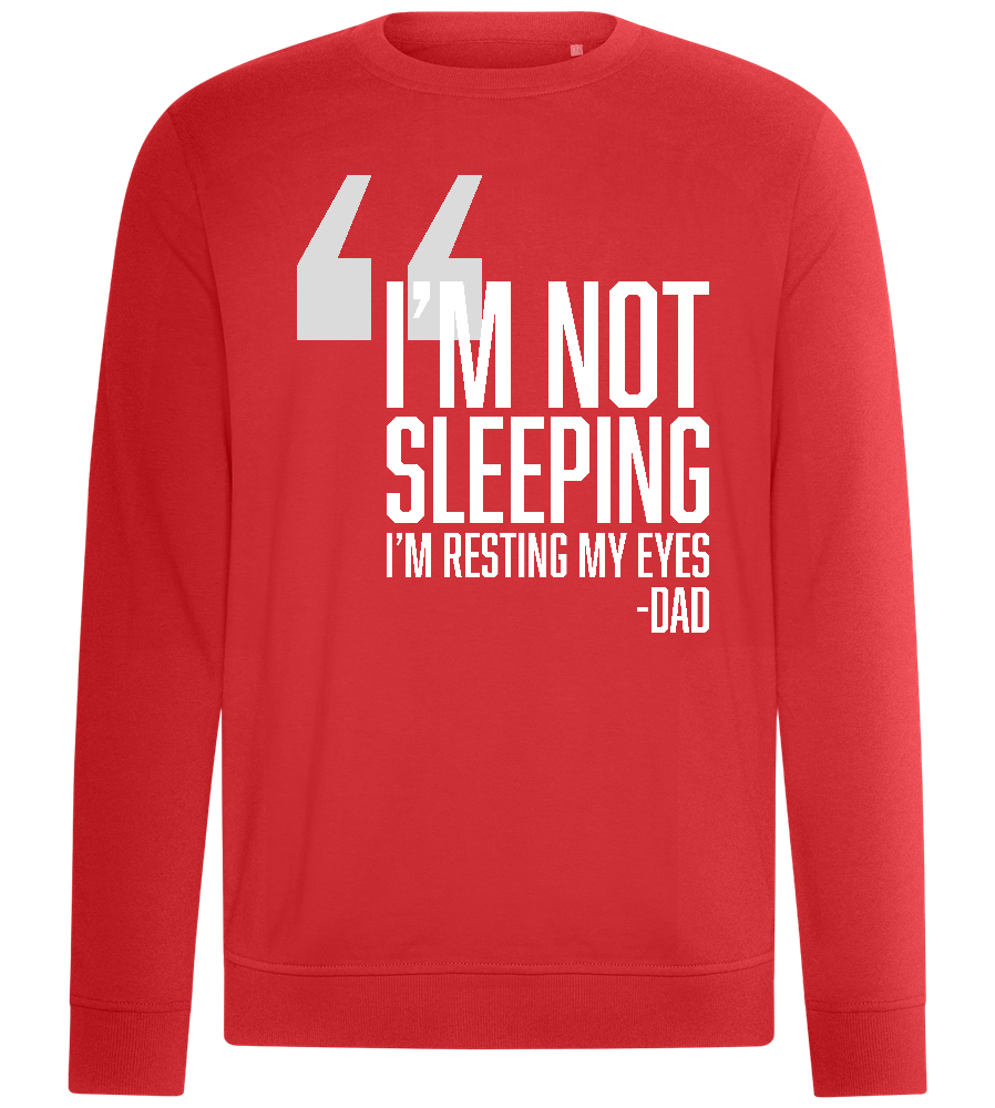 Resting My Eyes Design - Comfort unisex sweater_RED_front