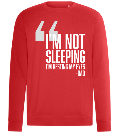 Resting My Eyes Design - Comfort unisex sweater_RED_front