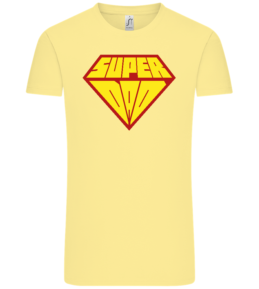 Super Dad 1 Design - Comfort Unisex T-Shirt_AMARELO CLARO_front
