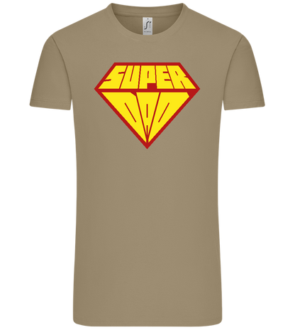 Super Dad 1 Design - Comfort Unisex T-Shirt_KHAKI_front