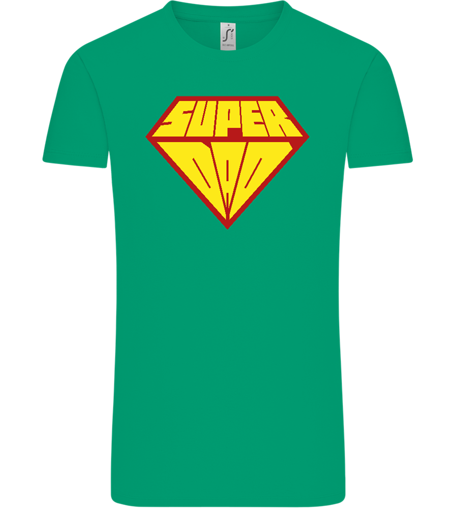 Super Dad 1 Design - Comfort Unisex T-Shirt_SPRING GREEN_front