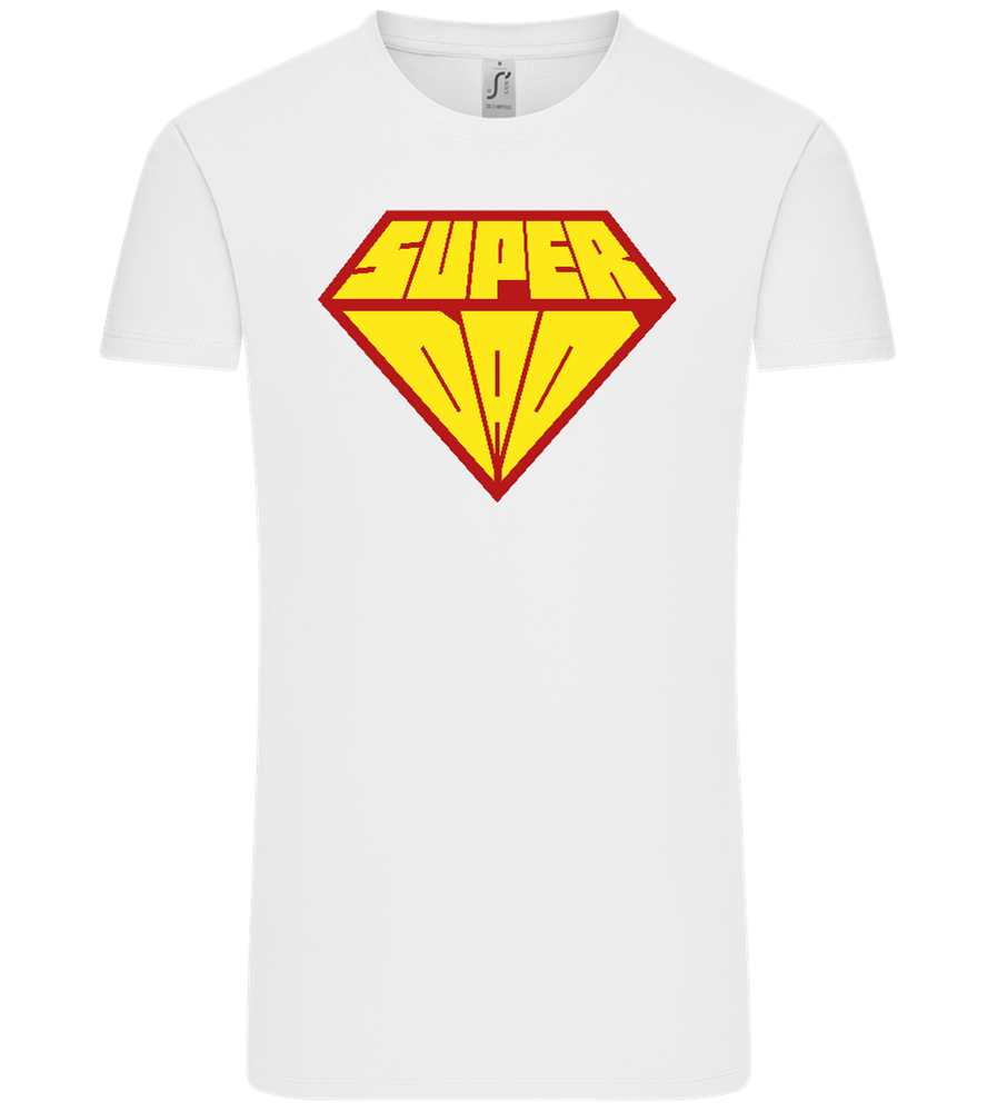 Super Dad 1 Design - Comfort Unisex T-Shirt_WHITE_front