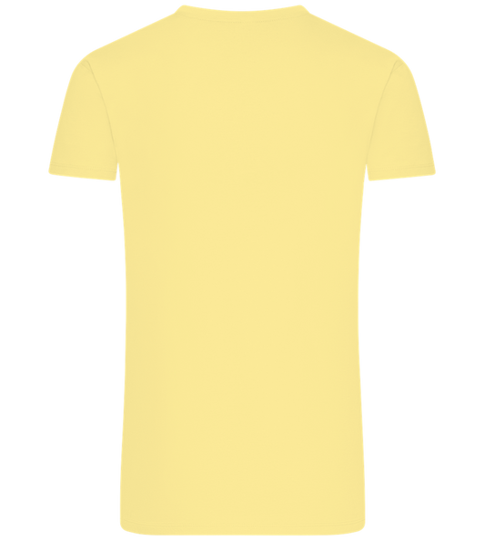 Super Dad 1 Design - Comfort Unisex T-Shirt_AMARELO CLARO_back