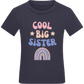 Cool Big Sister Design - Comfort kids fitted t-shirt_FRENCH NAVY_front