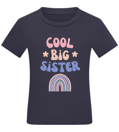 Cool Big Sister Design - Comfort kids fitted t-shirt_FRENCH NAVY_front