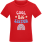 Cool Big Sister Design - Comfort kids fitted t-shirt_RED_front