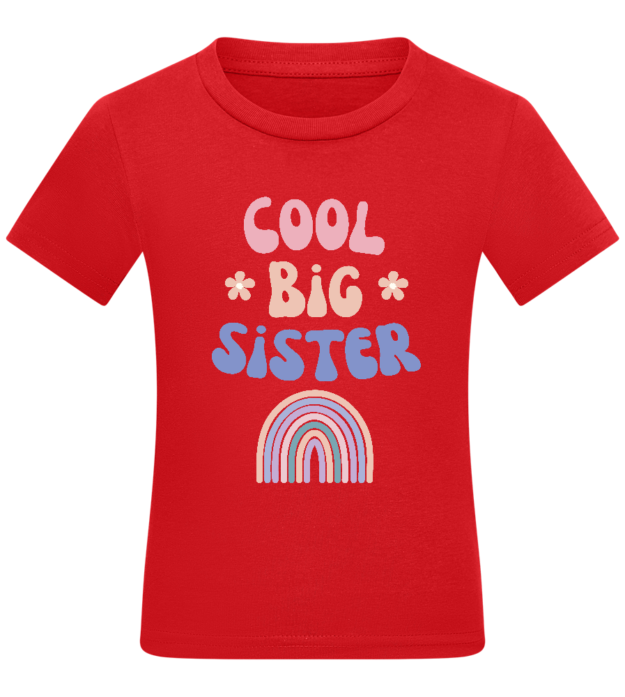 Cool Big Sister Design - Comfort kids fitted t-shirt_RED_front