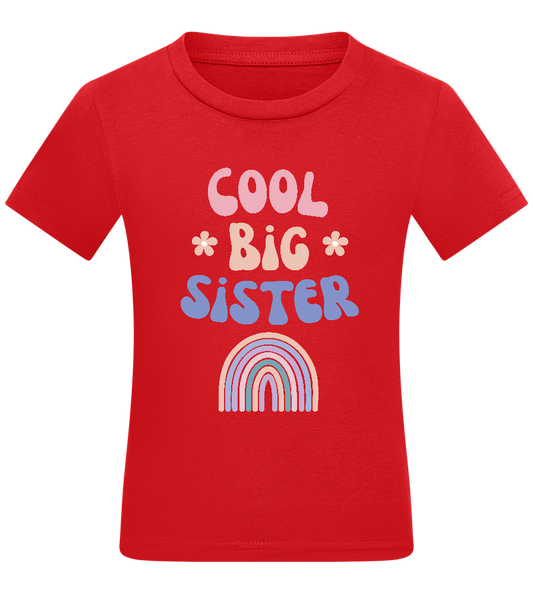 Cool Big Sister Design - Comfort kids fitted t-shirt_RED_front