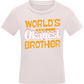 World's Okayest Brother Design - Comfort kids fitted t-shirt_LIGHT PINK_front