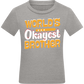 World's Okayest Brother Design - Comfort kids fitted t-shirt_ORION GREY_front