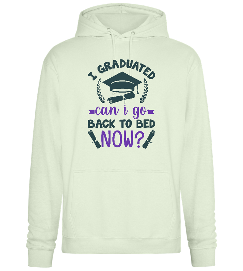 Can I Go Back Now Design - Premium Essential Unisex Hoodie_CREAMY GREEN_front