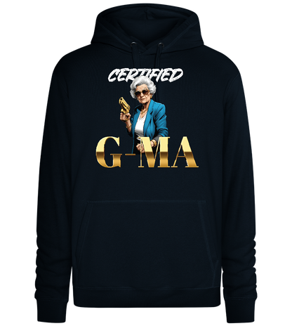 Certified Gma Design - Premium unisex hoodie_BLACK_front