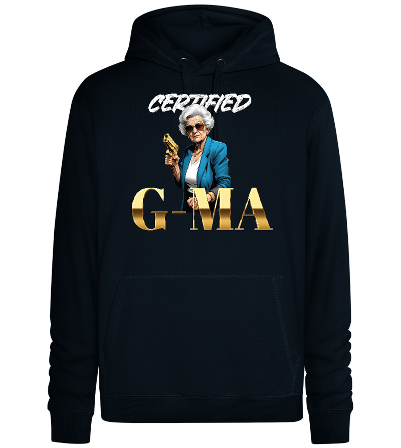 Certified Gma Design - Premium unisex hoodie_BLACK_front