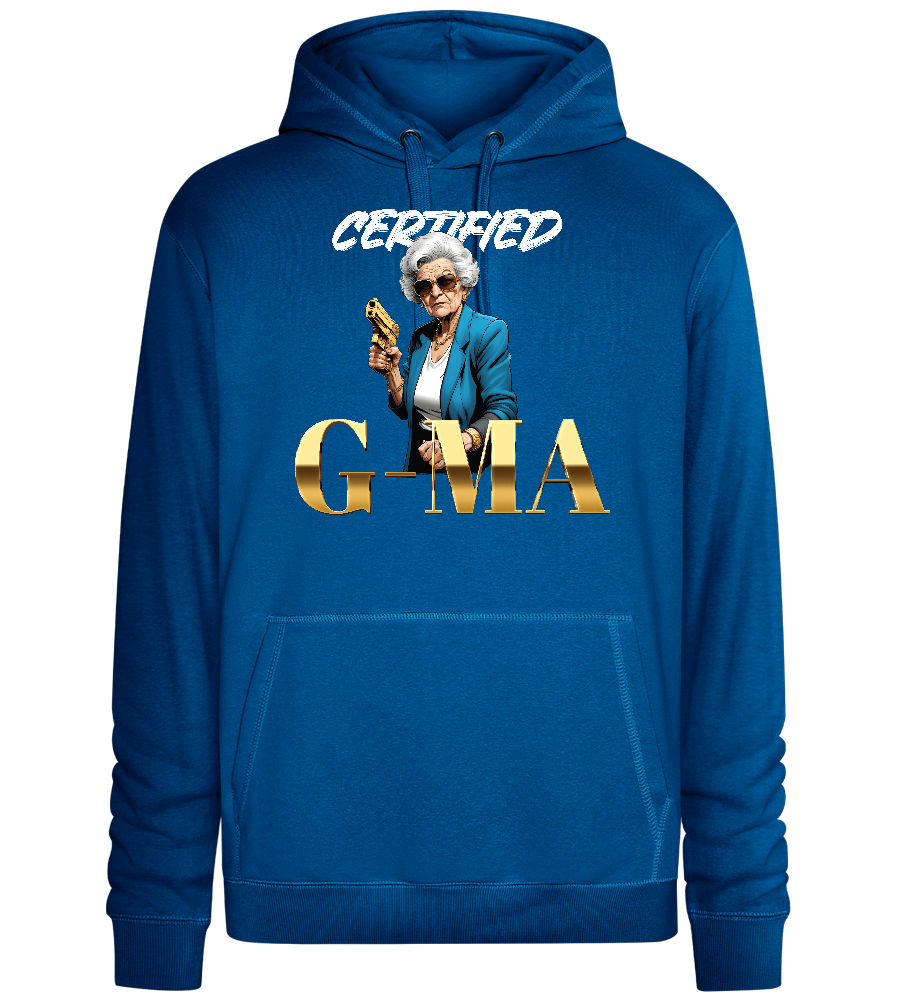 Certified Gma Design - Premium unisex hoodie_ROYAL_front