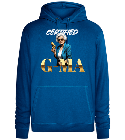 Certified Gma Design - Premium unisex hoodie_ROYAL_front