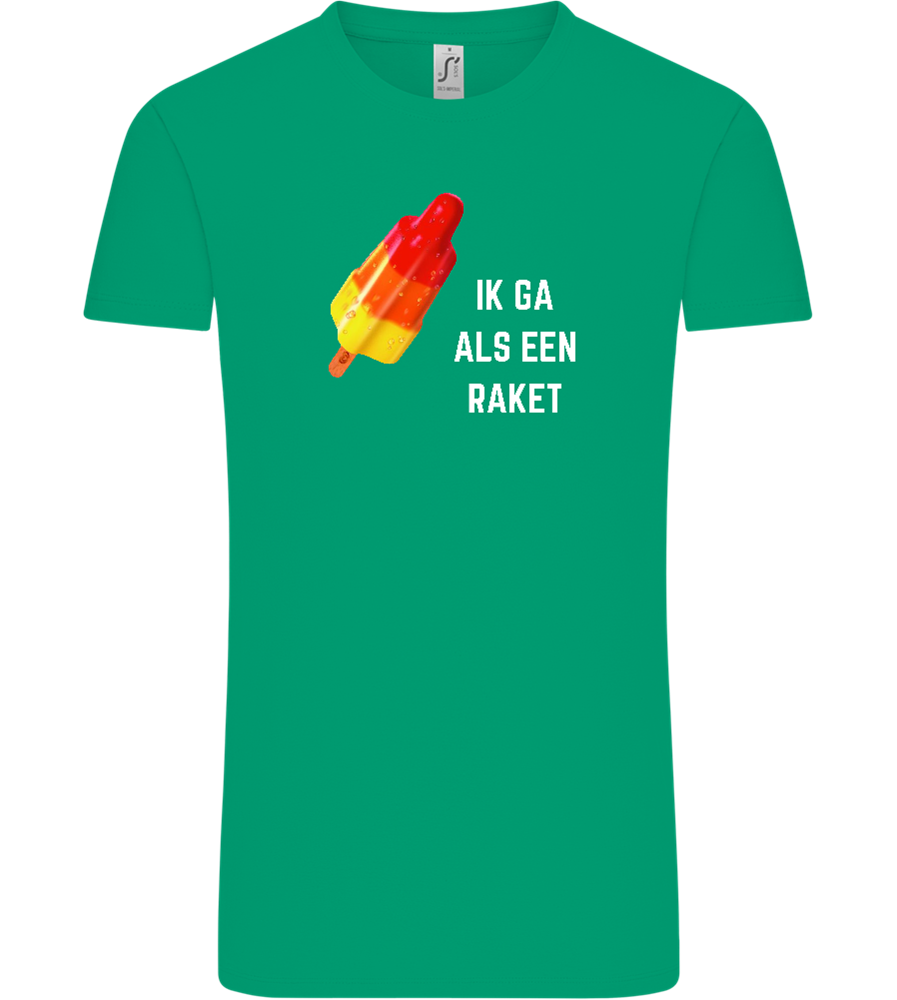 Ik Ga Als Een Raket Design - Comfort Unisex T-Shirt_SPRING GREEN_front