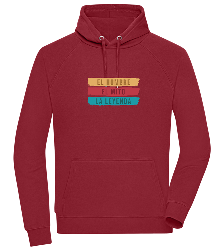 The Man The Myth The Legend Design - Comfort unisex hoodie_BORDEAUX_front