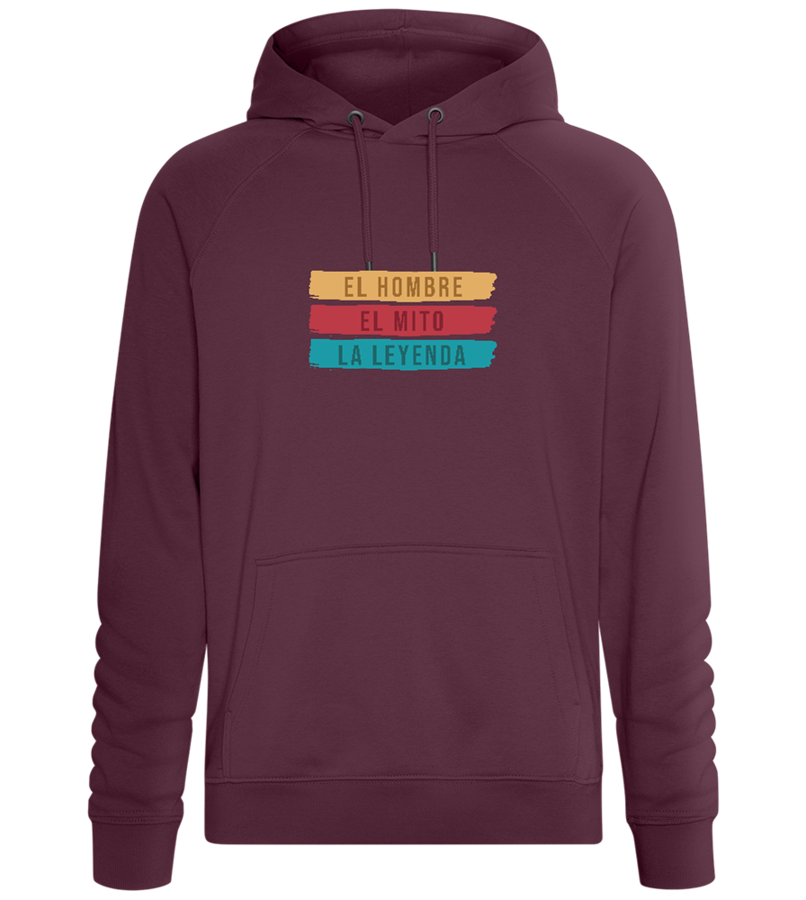 The Man The Myth The Legend Design - Comfort unisex hoodie_BORDEAUX_front